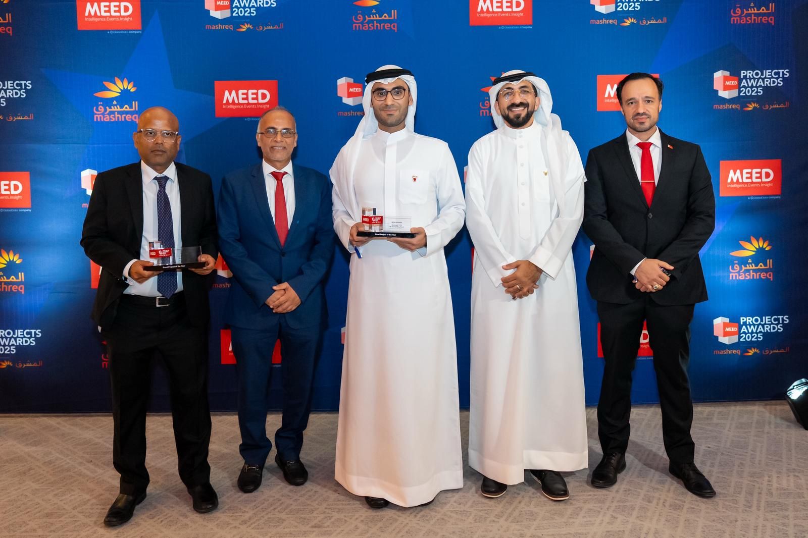 Ministry of Works wins the MEED Award for the Muharraq Ring Road project as the Best Road Project in the Middle East and North Africa